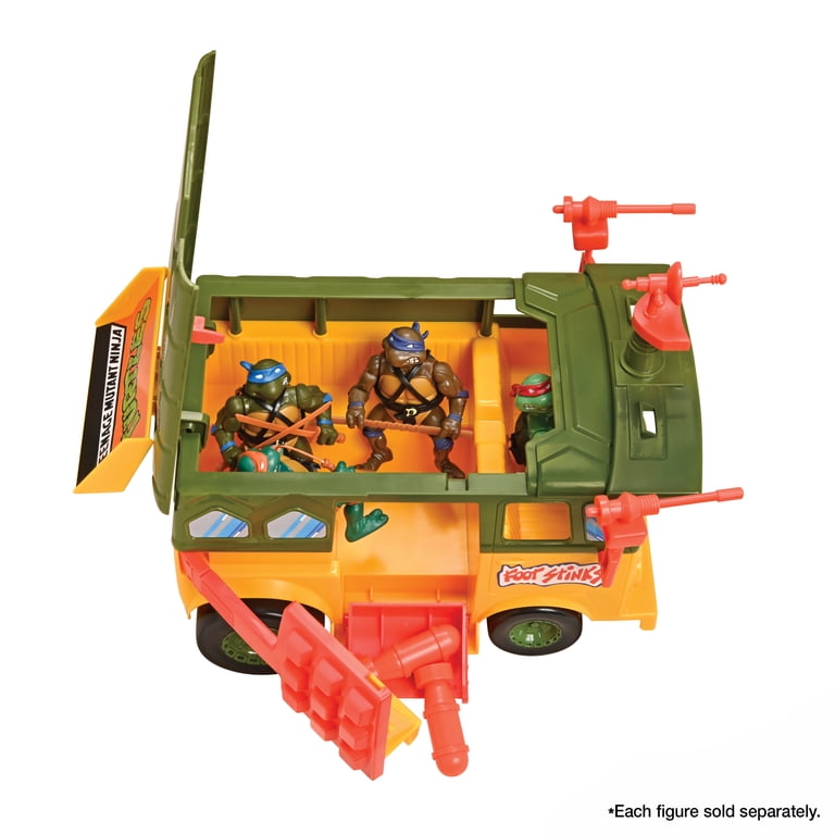 Playmates - TMNT Original Party Wagon, Action Figure Vehicle with