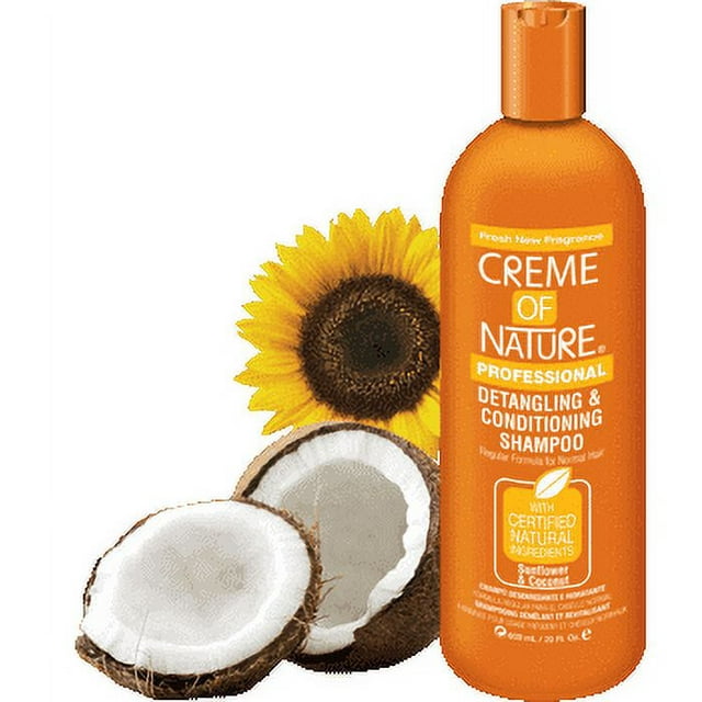 Creme Of Nature Shampoing Revitalisant Démêlant Tournesol et Noix de Coco 32oz