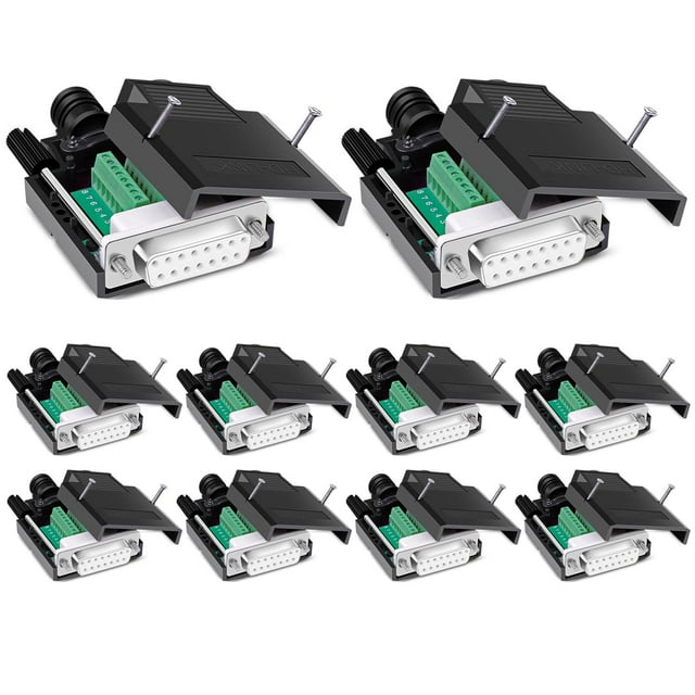 Conector sin soldadura AMBEST DB15, 16 mm, hembra, 10 unidades