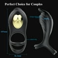 thumbnail image 2 of Penis Ring Vibrator with 10 Vibrating & 5 Suck Modes Male Sex Toys for Man and Couples, 2 of 7