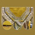 thumbnail image 5 of Maresse Women Ethnic Embellished Handmade Designer Boho Bag (Mustard Shine), 5 of 6