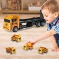 thumbnail image 2 of Qocolhg Transport Car Carrier Truck Toy for Toddlers 1-3 Years Old, Detachable Die-cast Baby Pull Back Play Vehicles Car Set for KidsBoys Girls, Outdoor Beach Sand Toys for Christmas Birthday Gifts, 2 of 7