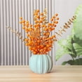 thumbnail image 4 of Pumpkin Vase Plastic Artificial Fake Pumpkin Flower Vase Decorative Plant Pots for Fall Autumn Halloween Harvest Thanksgiving Farmhouses Home Room Office Decor, 4 of 5