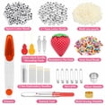 thumbnail image 4 of Kit para hacer pulseras PAXCOO, 985 piezas, con 110 madejas de hilo de bordar, 4 of 7