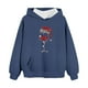 thumbnail image 5 of Cowsor Cute Hoodie for Teen Girls Trendy Bow Print Preppy Hooded Sweatshirts Kids Pullover Long Sleeve School Outfits, 5 of 7