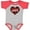 Baseball Heather and Red, variant on Inktastic Valentine Buffalo Plaid Love Boys or Girls Baby Bodysuit