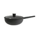 thumbnail image 1 of HUDSON VALLEY | Sarten Wok de Aluminio Antiadherente 32 cm con Tapa de Vidrio, Gran capacidad 6,3 L, Ligero y Resistente, Ideal para Salteados y Recetas Saludables, Color Negro, 1 of 3