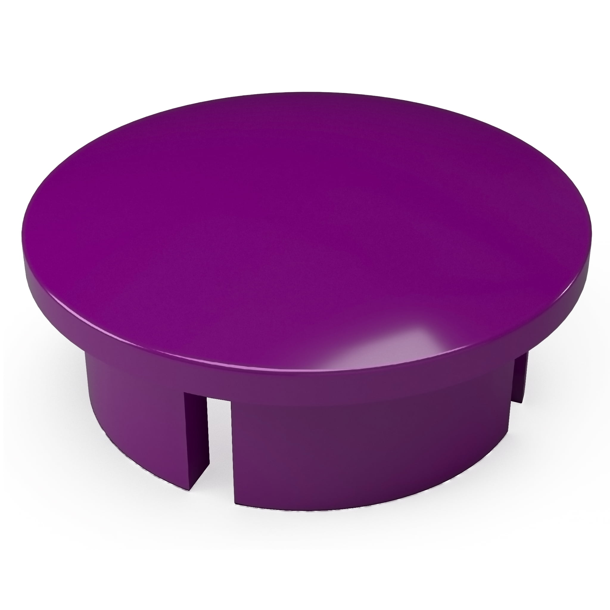 FORMUFIT F012IDC-PU-10 PVC Internal Domed End Cap, Furniture Grade, 1/2 in. Size, Purple , 10-Pack