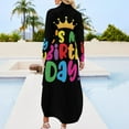 thumbnail image 2 of It's My Birthday - Birthday Party Outfit - Birthday Long Sleeved Shirt Dress dress women summer summer dress daily, 2 of 6