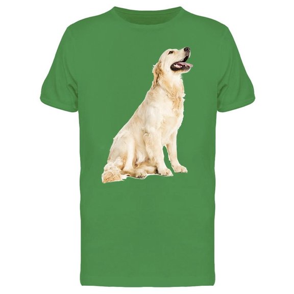 Golden Retriever Playful Look Tee Men's -Image by Shutterstock