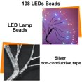 thumbnail image 4 of Adjustable indoor fairy led tree lamp with remote control 108 lights polyester material, 4 of 5