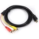thumbnail image 1 of Hdmi To Rca Cable - 1.5m 5 Feet Hd 1080p Hdmi Male To 3 Rca Av Audio Video Converter Cable Cord Adapter, 1 of 4