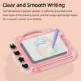 thumbnail image 4 of Mistaha Frog Design Magnetic Drawing Board with Stamp Set and Pen - Educational Toy for Kids, Mess-Free Writing Pad, Safe and Portable - Blue/Green/Purple/Pink Options, Ideal Gift for Children, 4 of 7