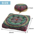 thumbnail image 5 of Healing Meditation Pillow&nbsp;– 22 Inch Extra Large Floor Cushion, Psychedelic Mandala Design, Plush Velvet for Hip & Back Support, 5 of 5