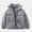Gray, variant on Teylalorva Girl'sOuterwear Jackets Turn Down Collar Zip Up Long Sleeve Down Cotton Puffer Coat Warm Winter（2-15） Blue Size 2T