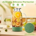 thumbnail image 2 of NestE Glass Pitcher with Lid, ZBUFAN 68oz/2 Liter Glass Water Pitcher with Handle and Lid, Anti-Slip Base Juice Jug for Ice Tea, Sun Tea, Sangria, Lemonade Fridge Pitchers for Drinks Green, 2 of 8