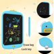 thumbnail image 3 of (azul) Pizarra de dibujo con grafiti para niños con forma de pato amarillo pequeño, pizarra de escritura con pantalla LCD a color, pizarra pequeña, pizarra electrónica para el hogar para bebés, 3 of 5