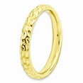 thumbnail image 3 of 925 Sterling Silver Stackable Gold-plated Ring Eternity Band Size 7, 3 of 6