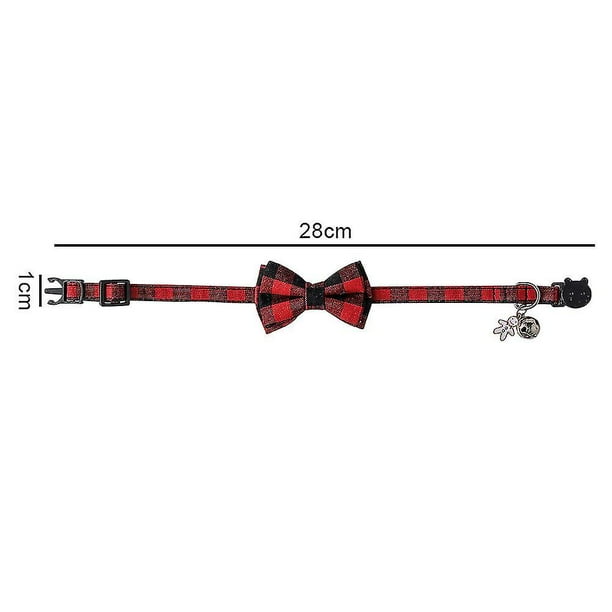 Buffalo plaid sales dog bow tie