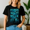 thumbnail image 2 of Guess What Week It Is Funny Summer Shark Awareness Support, Funny Shark Week Shirt, Shark Lover Summer, Beach Vacation TShirt, Ocean Animal, 2 of 5