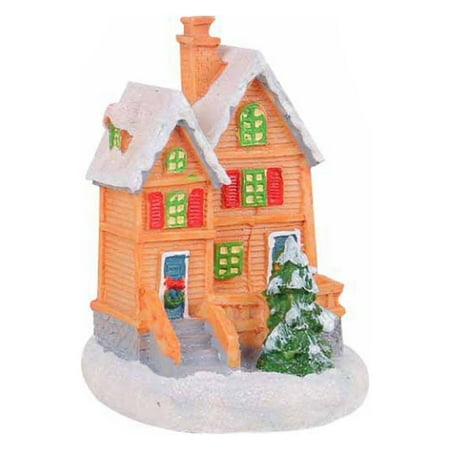 

Clearance Home Decor Under $5 Christmas Decorations Resin Hut Colorful Luminous House Tabletop Ornaments Christmas Party Scene Decoration Supplies Ornaments