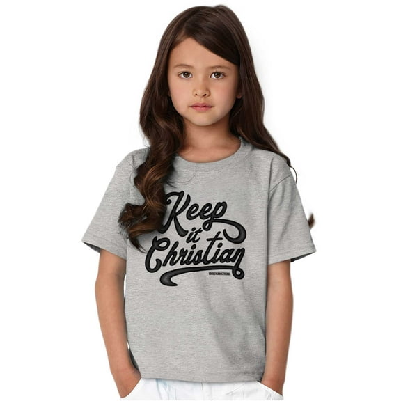 Keep It Christian Religion Faith Girls Kids T Shirt Tees Teen Brisco Brands XS