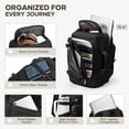 thumbnail image 3 of SYCNB Travel Backpack for Women & Men with Large Capacity, Airline Approved Carry On Personal Item Bag for Travel Business Trips, 3-Way Carry Weekender Overnight Laptop Bag Fit for 15.6", Black, 3 of 9