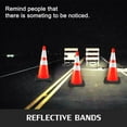 thumbnail image 4 of 6-Pack 36" Industrial Traffic Cones - Weatherproof PVC Hazard Cones with Weighted Base for High Visibility & Stability, 4 of 7