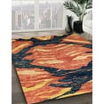 thumbnail image 2 of Ahgly Company Indoor Rectangle Abstract Brown Red Abstract Area Rugs, 8' x 12', 2 of 6
