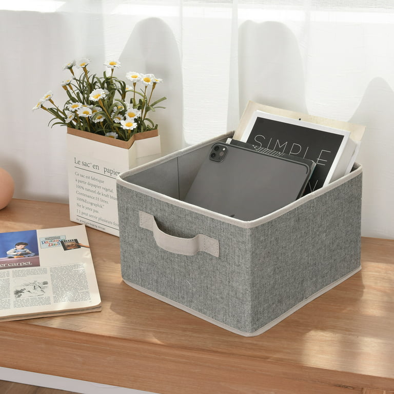 Fab totes Storage Bins [3-Pack], Foldable Storage Baskets for