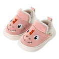 thumbnail image 5 of Generic Slippers Children Children Cotton Slippers Boys Cartoon Dinosaur Bag With Cotton Shoes Household Hair Shoes Baby Middle School Children Cotton Slippers ﻿(5 Years,Red), 5 of 5