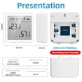 thumbnail image 4 of Advancent Termómetro inteligente con WiFi, alarma, sala de estar, Control de voz, escritorio, colgante de pared, pantalla LCD inalámbrica, Sensor de Termómetros, 4 of 6