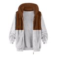 thumbnail image 6 of Fuzzy Sherpa Jacket for Men Plush Fleece Long Sleeve Zip-up Hoodie Casual Warm Winter Cozy Jacket Coats Outdoor Fashion, 6 of 6