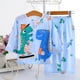 thumbnail image 1 of Ropa de dormir de algodón para bebés, niños y niñas, ropa de casa para niños de 1 a 11T, pijamas finos y ajustables, ropa de algodón para niños, lindo Jersey, 1 of 4
