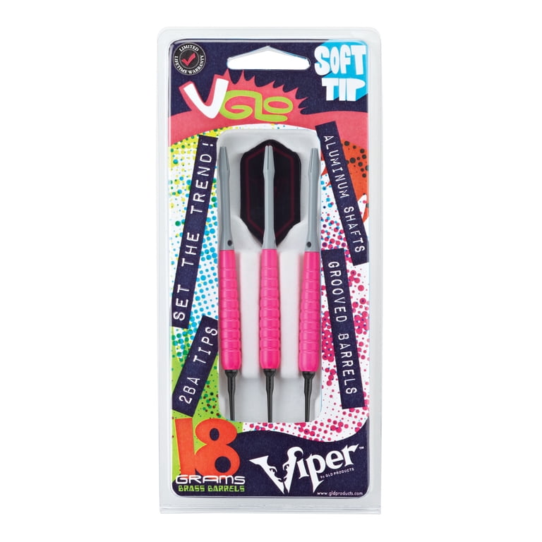 Viper V Glo Soft Tip Dart Set, 18 Grams, Pink - Walmart.com