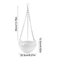 thumbnail image 3 of Self-Watering Hanging Planters, Colorful Garden Flower Plant Pot Container Baskets with Drainer Chain for Indoor Outdoor Use, 3 of 6