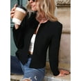 thumbnail image 6 of Women's Casual Cardigan Cropped Long Sleeve Shrug Thin Open Front Jacket, 6 of 7