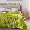 thumbnail image 5 of Yellow Tennis Ball Blanket, Soft Cozy Plush Throw Blanket, All Season Lightweight Blanket for Bed Sofa Living Room 40"x50", 5 of 6