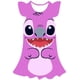 thumbnail image 1 of 2023 año Disney Stitch Girl vestidos casuales verano estampado de flores vestido sin mangas disfraces fiesta de cumpleaños serie Disney faldas 7T Gao Jinjia LED, 1 of 2