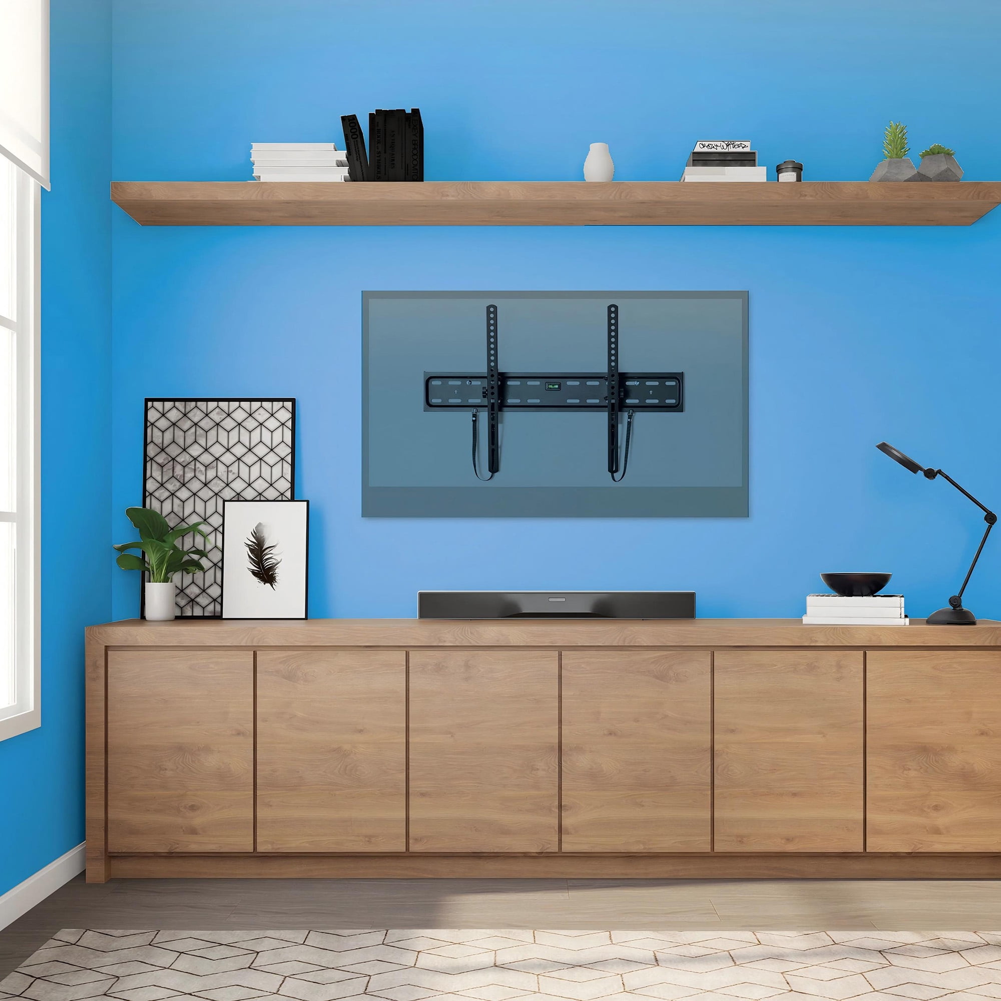 onn Tilting TV Wall Mount for 50" to 86" TV's, UL Listed, up to ±12° Tilting