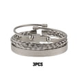 thumbnail image 2 of Guardurnaity Metal S Adecuado Cualquier Idea Hombres Funky Accesorios De Moda Funky Elegante Funky Para Brazalete Accesorios Para Hombres Ropa, zapatos y accesorios Miscelánea Plata, 2 of 6