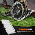thumbnail image 6 of 4FT Aluminum Wheelchair Ramp, Portable for Stairs & Cars, 800 lbs Capacity with Non-Slip Surface, 6 of 7