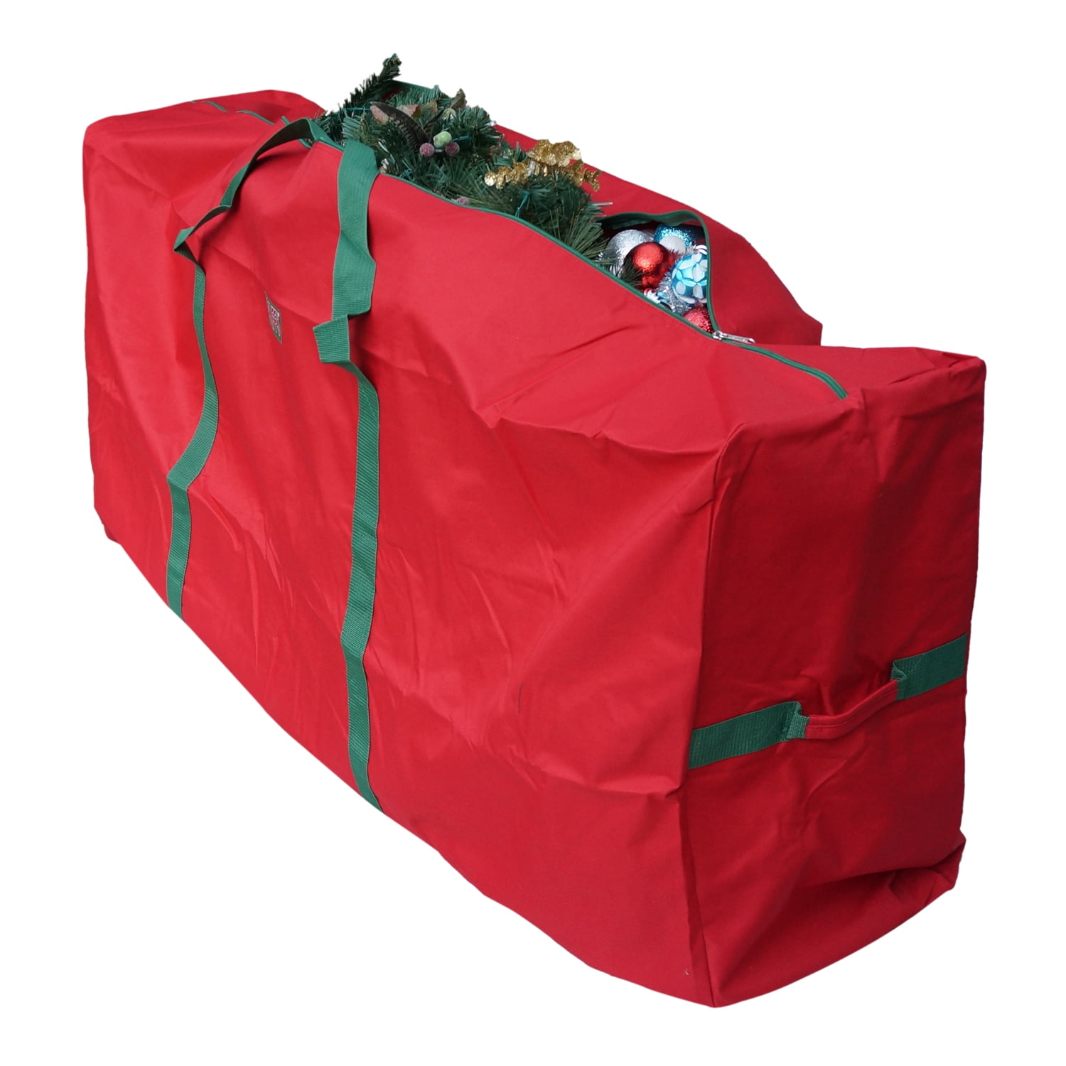 High Quality Tree Storage Bag Durable Extra Large X'mas Holiday Decoration Storage Bags Fit 9ft Artificial Christmas Trees XL 65 inch Red