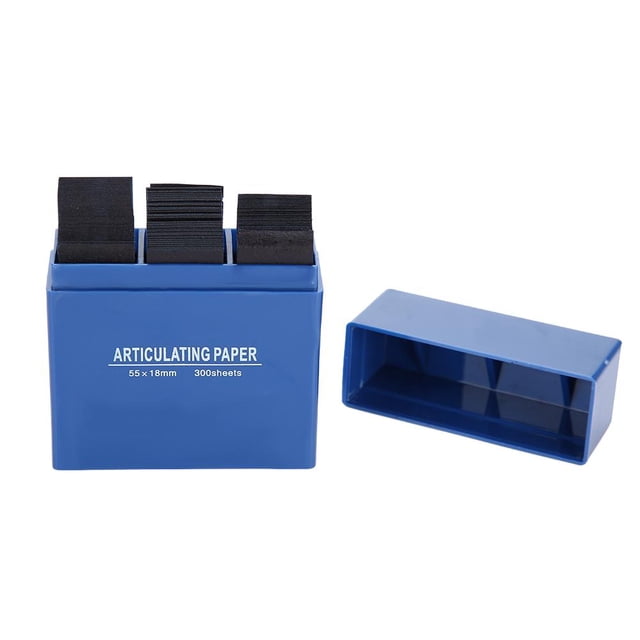 Papel De Articulación, Dispensador De Plástico, 300 Hojas/Caja Tira De Cuidado De Los Dientes Ortodoncia For Kits De Cuidado Dental Tira De Ortodoncia Dental(Blue) Ecomeon no