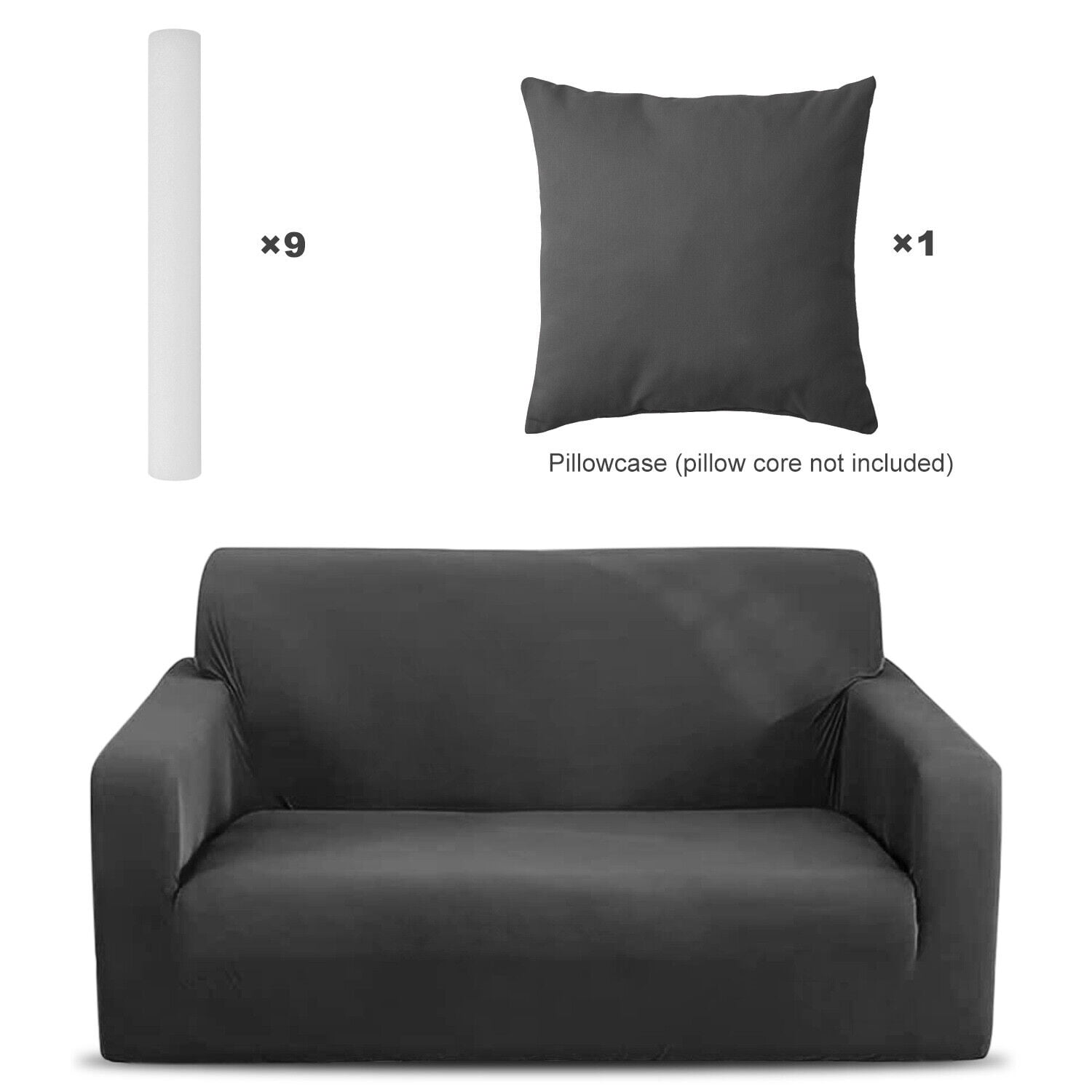 Htwon 2 Seater Universal 72'' Stretch Sofa Cover Couch Slipcovers