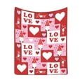 thumbnail image 2 of Manta de franela suave, cálida y romántica para el Día de San Valentín, ideal para decorar sofás cama, regalos navideños, artículos esenciales para dormitorios, regalos de cumpleaños para mujeres, man, 2 of 6