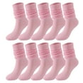 thumbnail image 6 of WTXUE Slouchy Socks, 5 Pairs Soild Color Socks Women Thigh High Boot Socks Soft Scrunch Socks, 3# Orange, 6 of 8