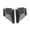 Carbon Fiber, variant on YAHHU Motorcycle Aerodynamic Winglet Side Spoiler Universal Modification Wing Kit Replacement for Honda ADV150 ADV160 2019-2023 Black 7.3 inches / 185 mm