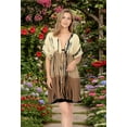 thumbnail image 3 of HAPPY BAY Women's Beachwear Summer Swim Beach Dress Cover ups for Swimwear Women Plus Size Boho Swimsuit Coverups for Women Tops XL-XXL Beige_AC249, 3 of 4