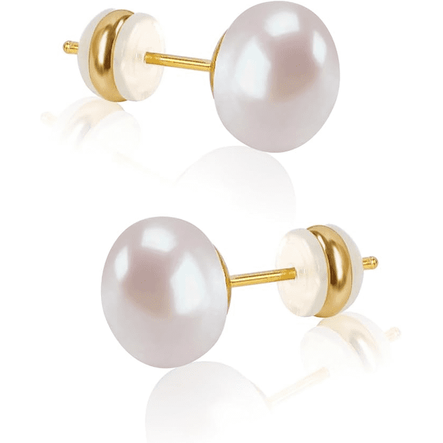 Aretes Arracadas con Zirconias en Chapa de Oro Xtellar dorado